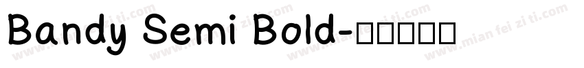 Bandy Semi Bold字体转换